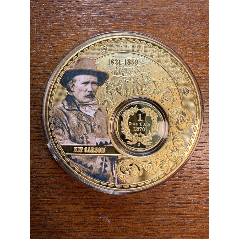 Kit Carson Santa Fe Trail Commemorative Proof Coin Spirit Of The Old West